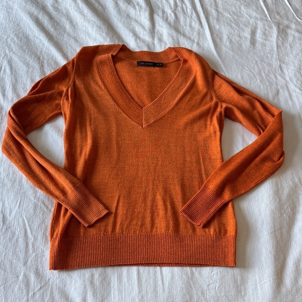The Limited Orange Sweater